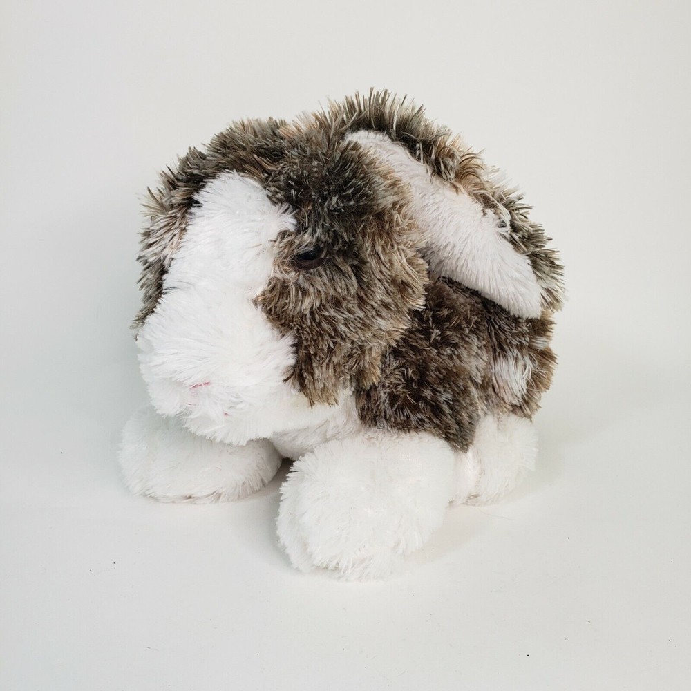 Dan Dee Realistic Bunny Rabbit Easter Lop Eared Plush Stuffed Brown White 14"